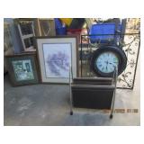 Barn Prints,Clock,Magazine Holder Barn Prints,Clock,Magazine Holder