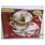 Gibson Mistletoe Dinner Set Gibson Mistletoe Dinner Set