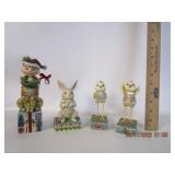 Jim Shore Cat,Rabbit,Birds Jim Shore Cat,Rabbit,Birds