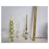 Hand Decorated Blown Glass German Tree Topper