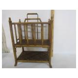 Rattan Magazine Table