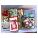 Lots Of Ornaments w/Storage