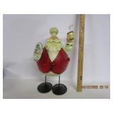Metal Bobble Santa