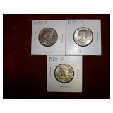 1979P & D + 1980D Susan B Anthony