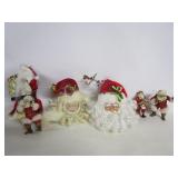 Santa Head Ornaments W/Santa Ornaments