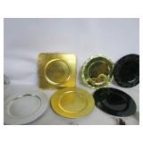 Lots Of Plastic Holiday Plates Multi Colors
