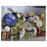 Lots Of Christmas Ribbon Comes W/Tote