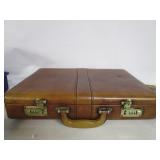 Vtg Leather Briefcase
