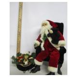 Porceline Santa In Chair