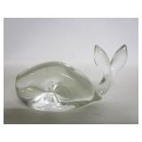Glass Whale Paper Weight