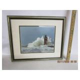 Framed Photo of Light House