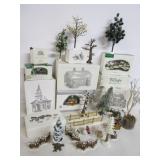 Village Houses And Accessories W/Tote