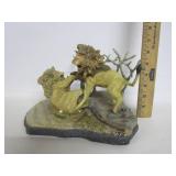 Rival Forces Potraits Of Power Lion Sculpture