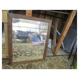 Wood Framed Mirror 29'x35'