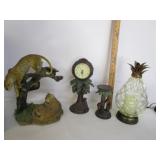 Cheetah Sculpture,Clock,Tealight Candle Holder