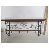 Metal And Wood Kitchen Display Shelf