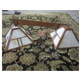 Stained Glass Ceiling Light Mid Century