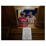 Jordan/Magic Signed 8x10 w/Cert