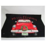 Classic Truck Christmas Carpet Mat 17.5'x27'