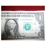 $1 2017 Star Note Ser# L10329802*
