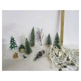 Village Christmas Tree Decor W/Lights