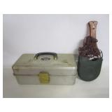 Vintage Tackle Box W/Foldup Net