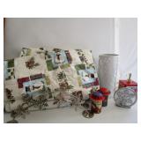 Christmas Table Cloth,Snowflake Tealight Holder