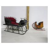Wood Sleighs One Has A Break