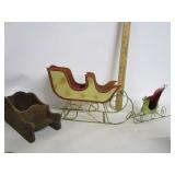 Wood And Metal Sleighs