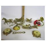 Brass Sleighs W/Brass Pieces