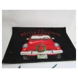 Classic Truck Christmas Carpet Mat 17.5'x27'