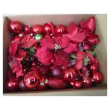 Red Christmas Ornaments Some Glass