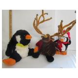 Stuff Penquins,Christmas Moose