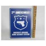 2nd Amendment Metal Sign