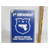 2nd Admendment Metal Sign