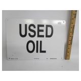 Used Oil Metal Sign Repop