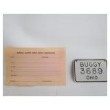 Geauga County Amish Buggy License Plate