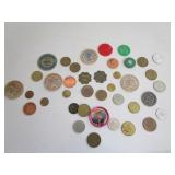 All Kinds Of Vintage Tokens,Wood Nickles