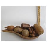 Wood Fruit Arrangement