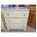 Panda Nightstand W/Glass Top 26'x15'x29'T