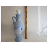 Grecian Urn Blue Milk Glass