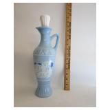 Grecian Urn Blue Milk Glass