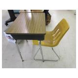 School Desk w/Chair: 1 of 7