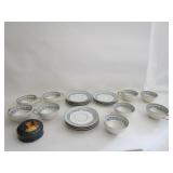 France Tea Cups W/Saucers Miss 2 Cups