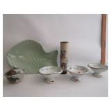 Arita Japan,Glass Fish Dish