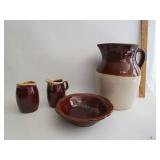USA Pitcher Stoneware,Hull Creamers,Haeger