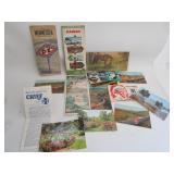 Vintage Post Cards,Rail Road Memorbilia,Rd Maps