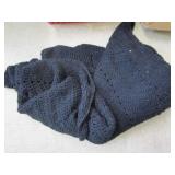 Black Knitted Throw