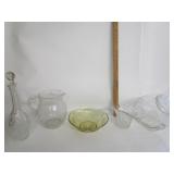 Crackled Glass Pitcher,Decanter,Storage Jar