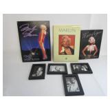 Metal Maryln Monroe Sign,Books,Framed Pics